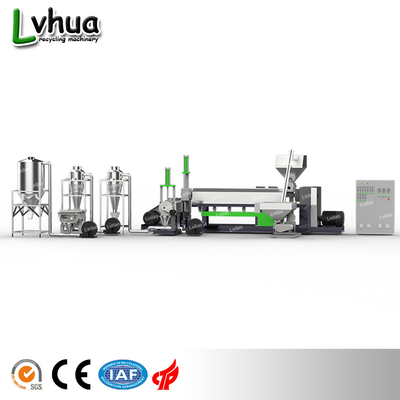 Plastikwiederverwertungseinzelne Schraubenverdrängung ausrüstung LDP-SJP-100-120 PVCs und beizende Linie