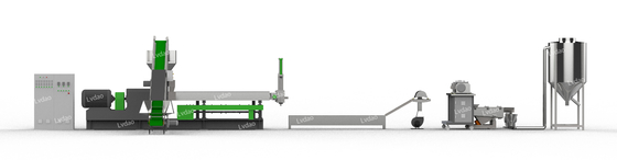 Plastikwiederverwertungsschraubendurchmesser des langlebigen Gutes 80-156 Millimeter der ausrüstungs-LD-SZ-80.