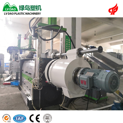 Wässern Sie Ring-heißer Schnitt-Plastikwiederverwertungsmaschine für HDPE-LDPE-Material 250 - 500kg/H